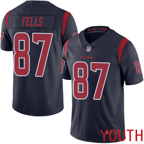 Houston Texans Limited Navy Blue Youth Darren Fells Jersey NFL Football #87 Rush Vapor Untouchable